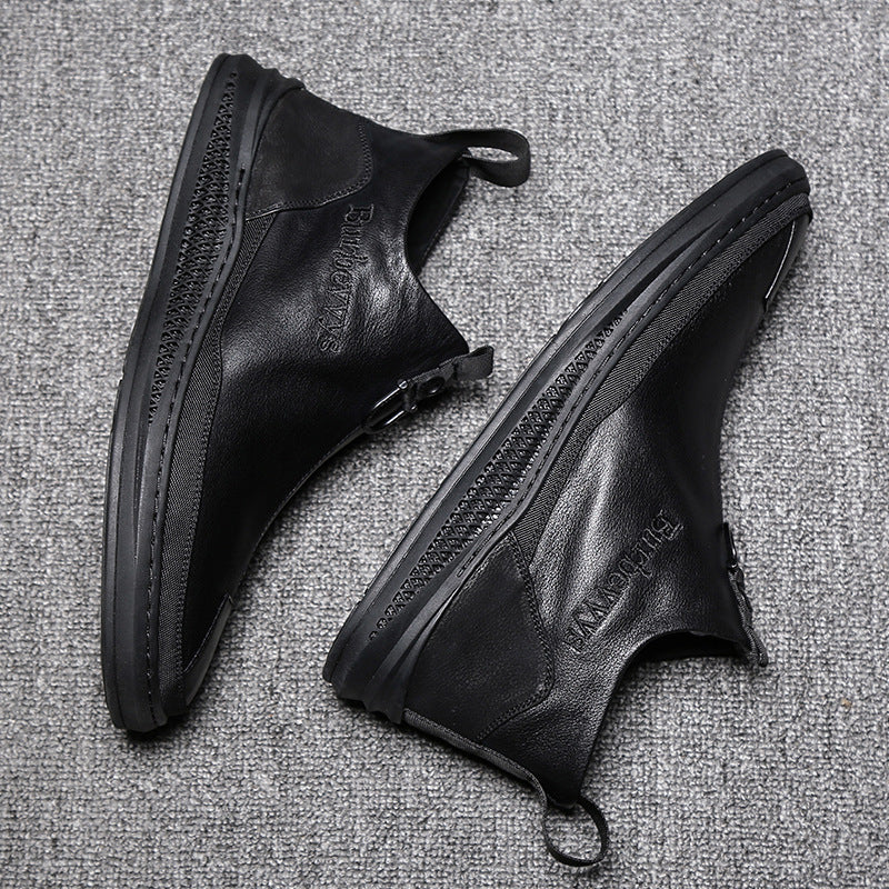 Men's casual leather shoes