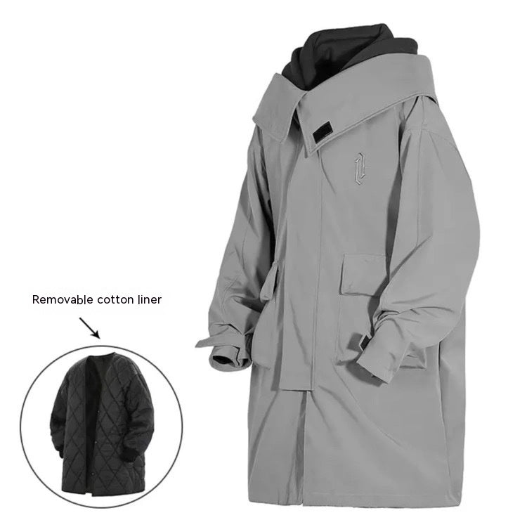 Men's And Women's Loose Casual Mid-length Jacket