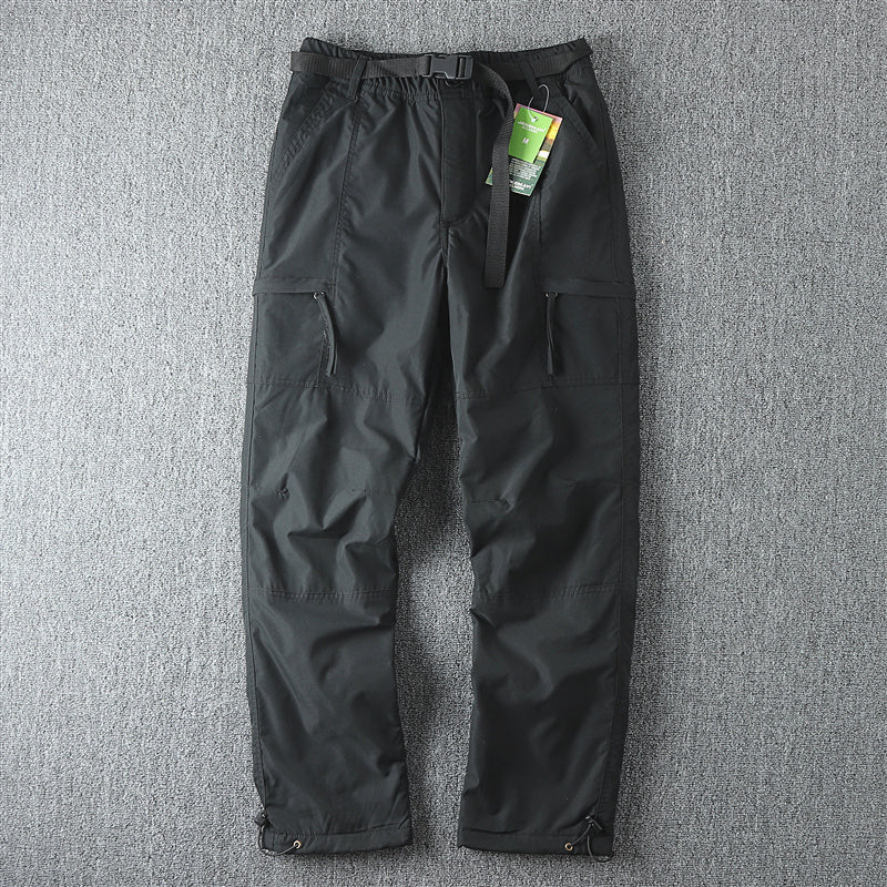 Windproof Waterproof Outdoor Men's Straight Winter Casual Pants