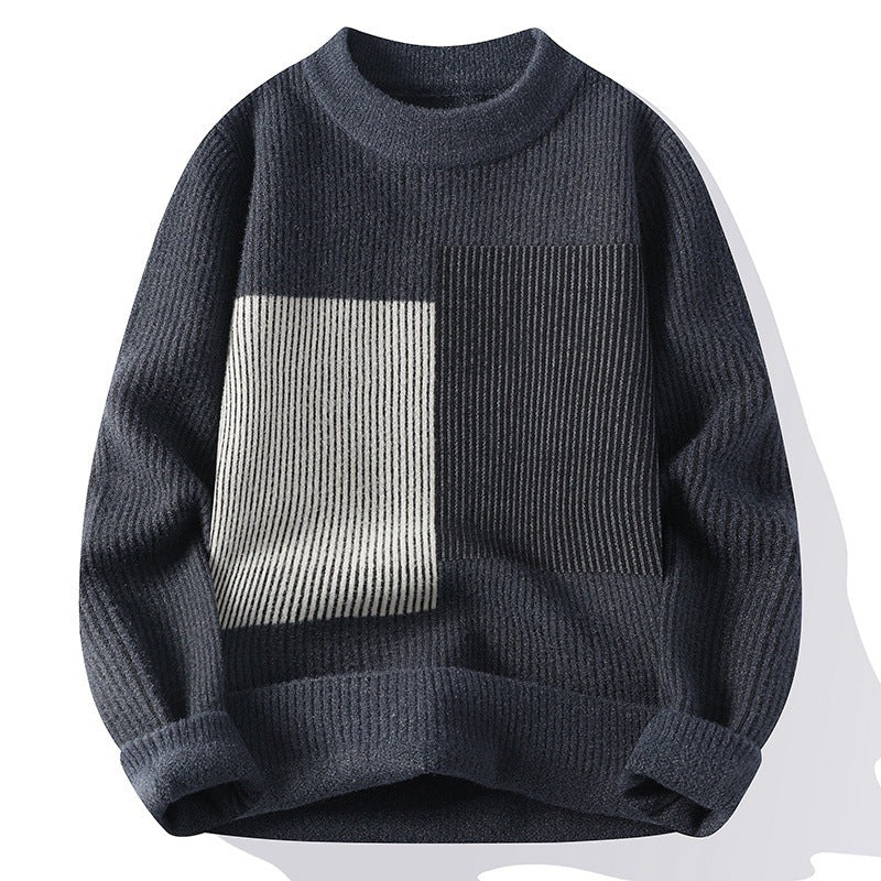 Fall Winter Fashion Loose Thickening Keep Warm Sweater Men