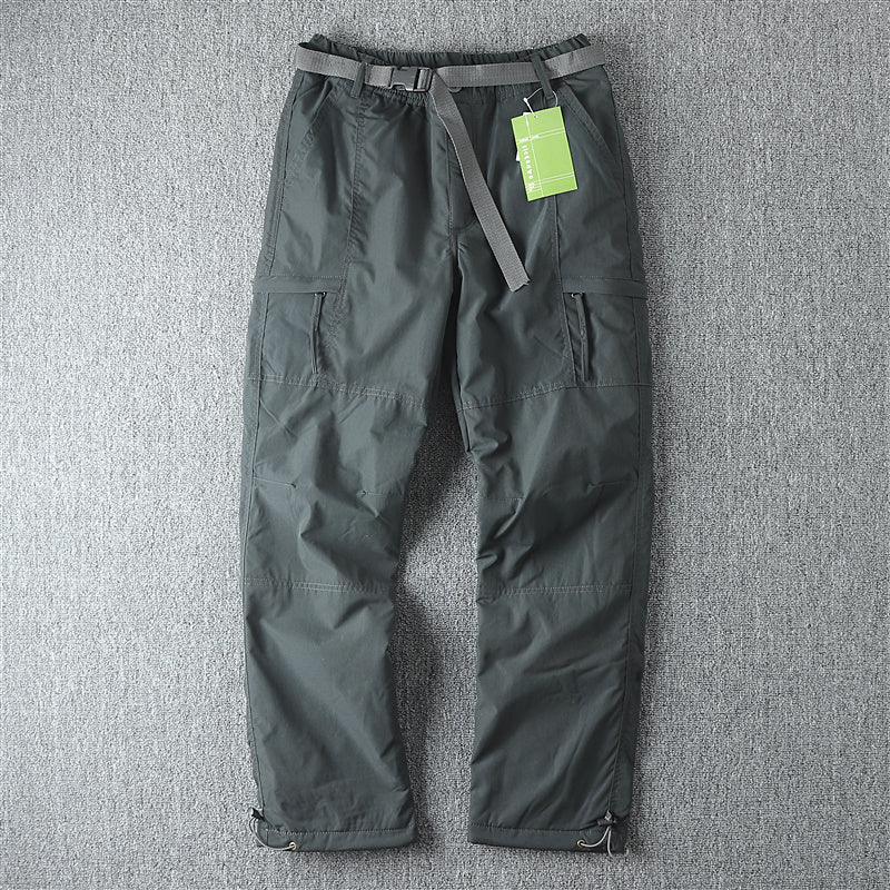 Windproof Waterproof Outdoor Men's Straight Winter Casual Pants