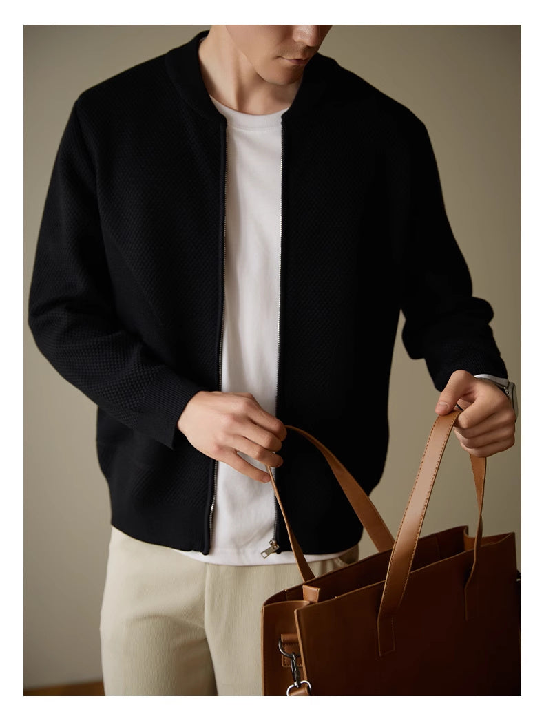 Men's Loose Casual Wool Knit Cardigan Jacket