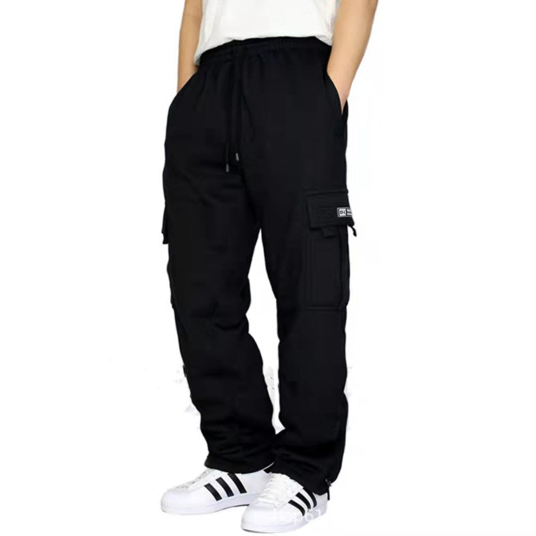 Men Pants Sweatpants Stretch Elastic Waist Jogger Sports Pants Drawstring Trousers Fashion Mens Clothing