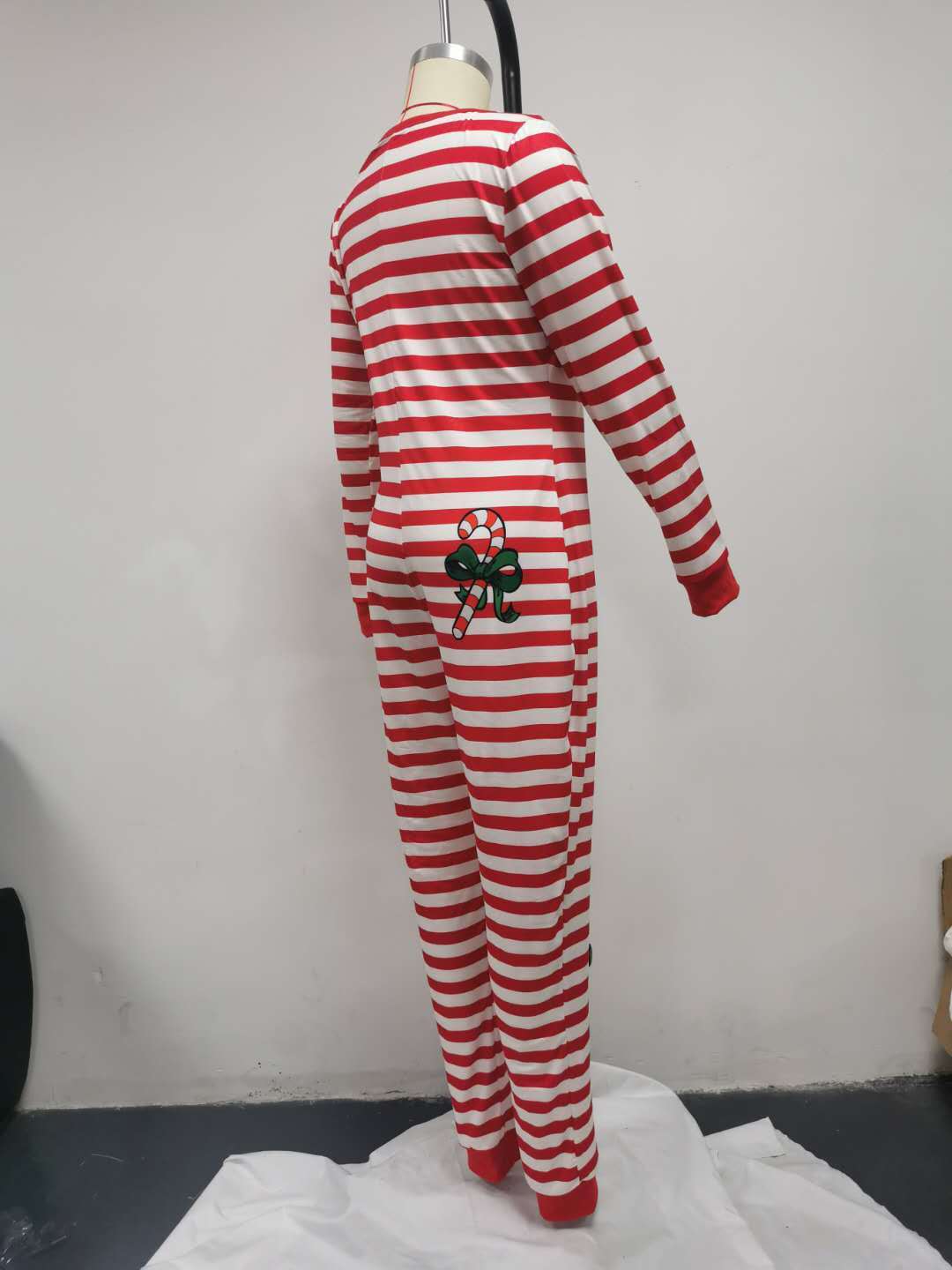 New Autumn And Winter Christmas Home Printing Long Sleeve Jumpsuit