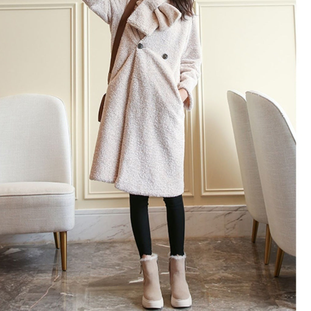 Plush And Thick Fur One-piece Thick-Soled Heightened Mid-tube Short Boots