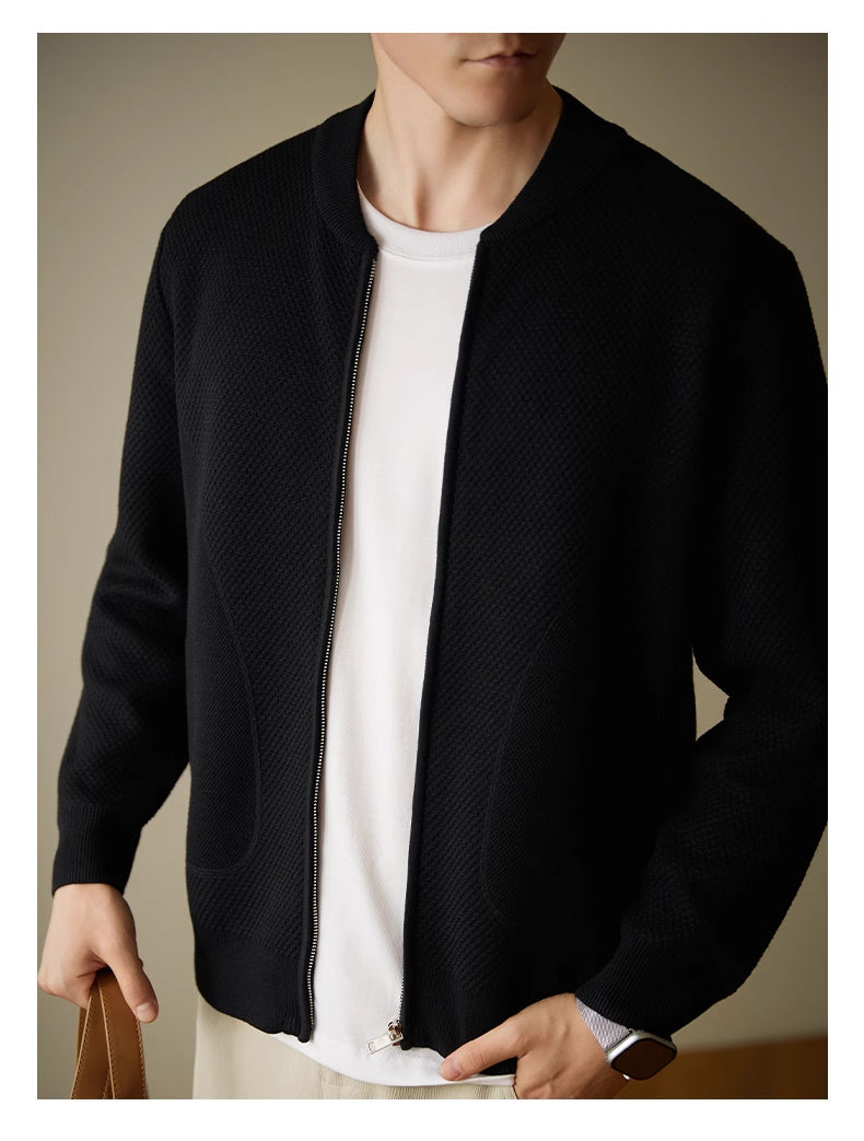 Men's Loose Casual Wool Knit Cardigan Jacket