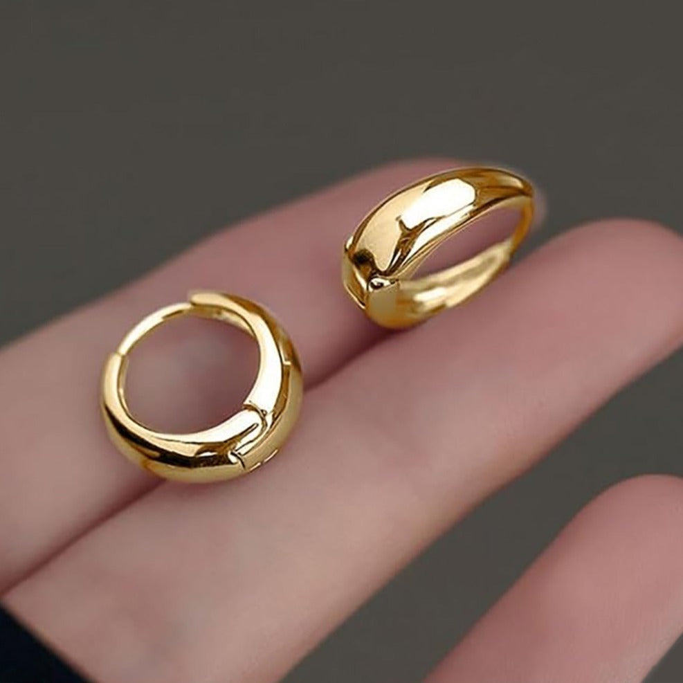 Exaggerated And Personalized Gold Earrings Simple Vintage Circle Earrings Suit 3 Pieces