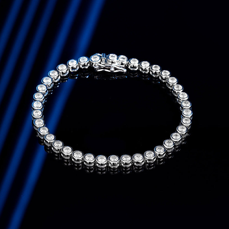 Bubble Diamond Diamond Bracelet Women's Sterling Silver