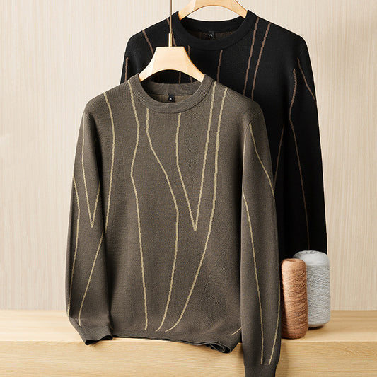 Round Neck Plus Size Light Luxury Loose Sweater