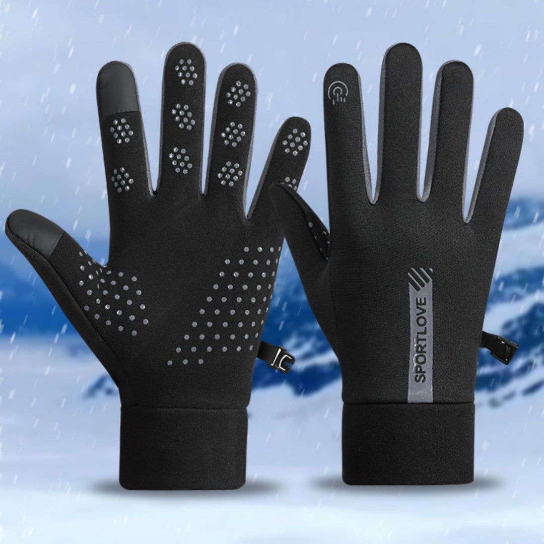 Winter Windproof And Cold Resistant Velvet Warm Touch Screen Anti Slip Gloves