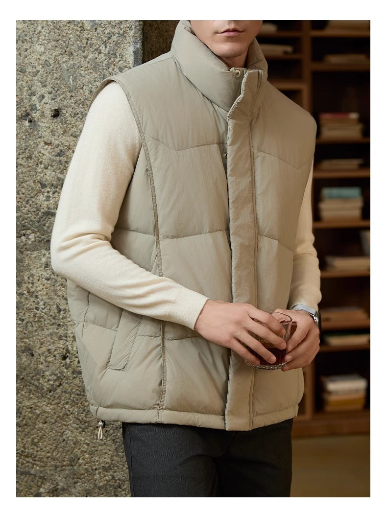 Stand-up Collar Thick Warm Men's Business Casual Jacket